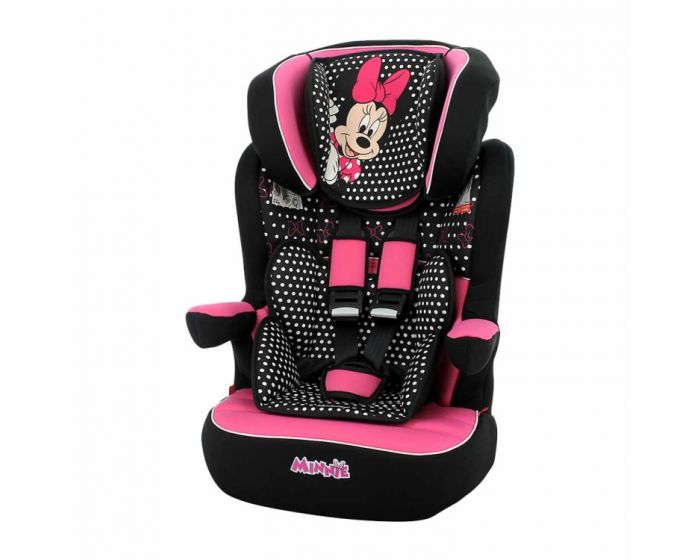 Minnie Mouse Maus Kinder Sitzerhöhung bis 36kg Klasse 2/3 Kindersitz Autositz 