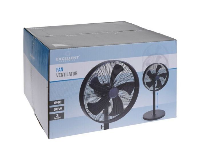 Standventilator schwarz 40 cm | Heuts.de