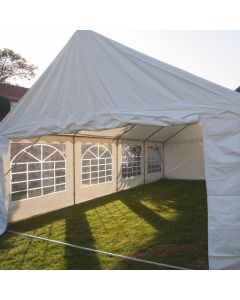 Partyzelt 5x8m PVC 400 gr/m2 weiß  