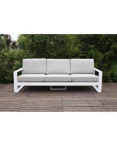 3-Sitzer Sofa Quatar Loungeset - Weiß