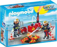 Playmobil Feuerwehrleute mit Löschmaterial - 5397