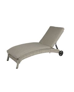 Liege mit Rollen "Lara" Beige/Grau- Pure Garden & Living