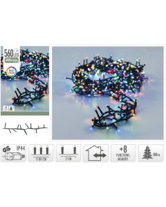 Cluster-Beleuchtung 560 LED Multi - 11 Meter
