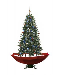 Schneiender Weihnachtsbaum Rot  - 170 cm