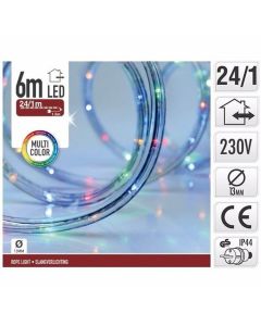 Weihnachten Lichterkette LED Lichterschlauch 144 LEDs multicolor 6m