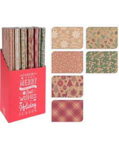 Weihnachtsgeschenkpapier 70X200CM - verschiedene Modelle