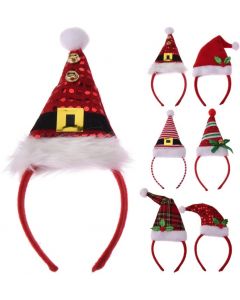 Diadem mit Weihnachtsmütze 26cm