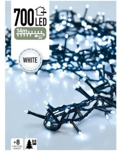 Lichterkette Weihnachtsbaum 700 LED's 14 Meter weiß