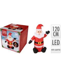 Aufblasbarer Weihnachtsmann mit LED 120cm