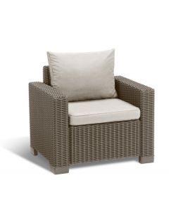 Allibert California Lounge Sessel cappuccino - 83 x 68 x 71,5 (je 2 Stück)