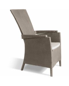 Allibert Vermont verstellbarer Stuhl cappuccino - 64 x 68 x 107