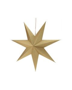 Weihnachtsstern gold 75cm Papier