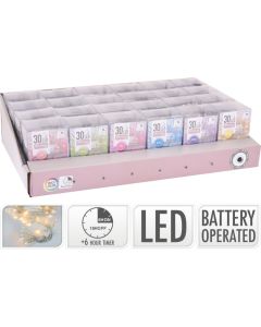 LED-Lichterkette 30 Stück mit Fancy Timer