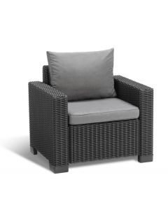 Allibert California Lounge Sessel graphit - 83 x 68 x 71,5 (je 2 Stück)