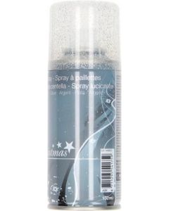 Glitzerspray silber 150 ml