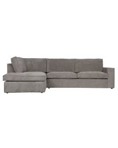 WOOOD Thomas Ecksofa Ribcord Grün - Links