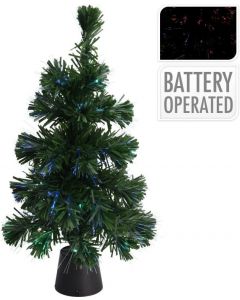 Weihnachtsbaum Grün Colorchanging Fiber LEDs 45 cm