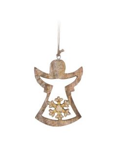 Hängedeko Engel naturel 15 cm
