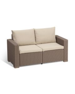 Allibert California Loungesofa cappuccino – für 2 Personen