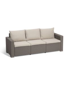 Allibert California Loungesofa cappuccino – für 3 Personen