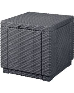 Allibert Cube Gartenhocker graphit - 42 x 42 x 30