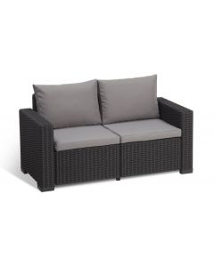 Allibert California Loungesofa graphit – für 2 Personen