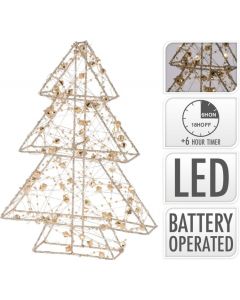 Goldener dekorativer LED-Baum 30cm