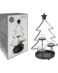 Teelichthalter Weihnachtsbaum 3 Halter
