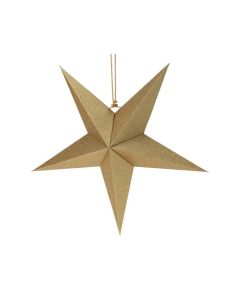 Weihnachtsstern gold 45cm Papier