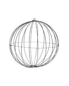 Dekorative LED beleuchtete Glitterkugel weiß 40cm