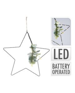 Stern schwarz 30 LEDs 42 cm