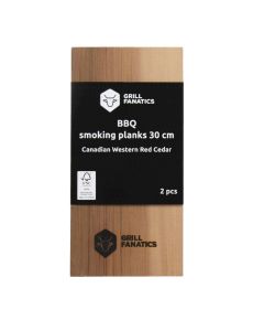 Grill Fanatics Räucherbrett - 2 Stück - 30 cm