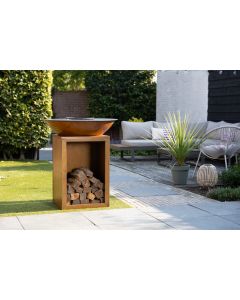 BASTE Stand 80 Feuerschale BBQ - Cortenstahl