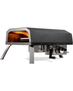 BASTE Gaspizzaofen mit drehendem Pizzastein - Edelstahl