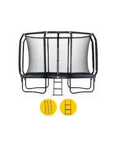 BLITS Urban Trampolin - 366 x 244 cm - Schwarz