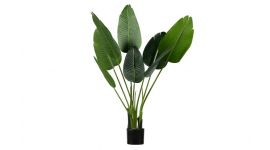 Woood Strelitzia Künstliche Pflanze grün