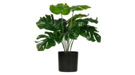 WOOOD Monstera Kunstpflanze grün 40 cm