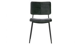 WOOOD Dining Chair Kaat Samt Schwarz (pro 2 Stück)
