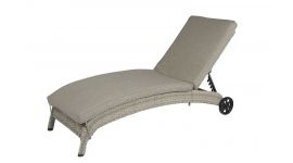 Liege mit Rollen "Lara" Beige/Grau- Pure Garden & Living