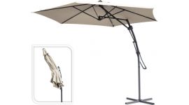 Hängender Sonnenschirm Belize Push up Ø300cm Taupe