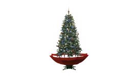 Schneiender Weihnachtsbaum Rot  - 170 cm