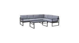 Ecklounge-Set "Dubai" - Grau - Pure Garden & Living