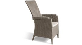 Allibert Vermont verstellbarer Stuhl cappuccino - 64 x 68 x 107