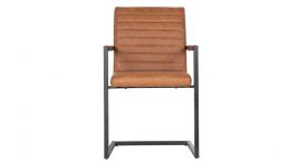 WOOOD Bas Esszimmerstuhl PU cognac