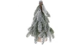 Weihnachtsbaum mit Schnee 45 cm – Holzfuß