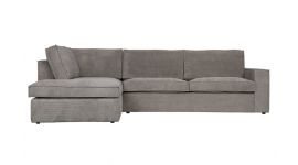 WOOOD Thomas Ecksofa Ribcord Grün - Links