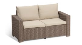 Allibert California Loungesofa cappuccino – für 2 Personen