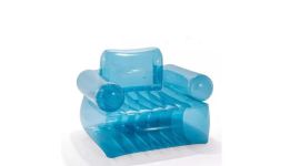 Intex aufblasbarer Sessel Blau Transparent