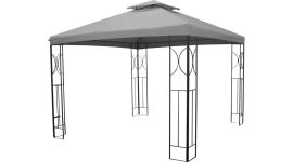 Gartenpavillon 3x3 Grenada - grau