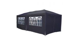 Pop-up Partyzelt 3x6m grau - PE 160 gr/m2